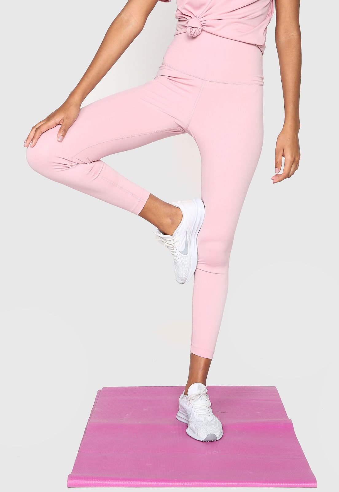 Calça Legging Nike Yoga 7/8 Feminina - Rosa+Pink