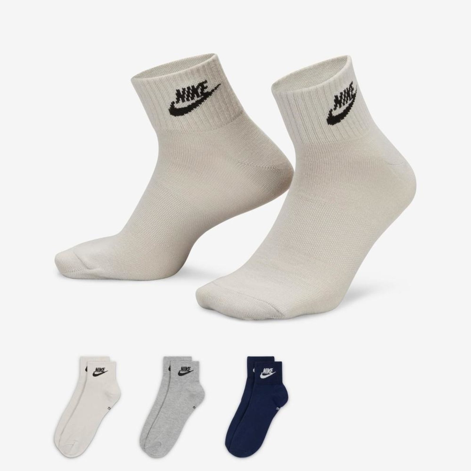 Meia Nike Everyday Essential 3 Pares Unissex