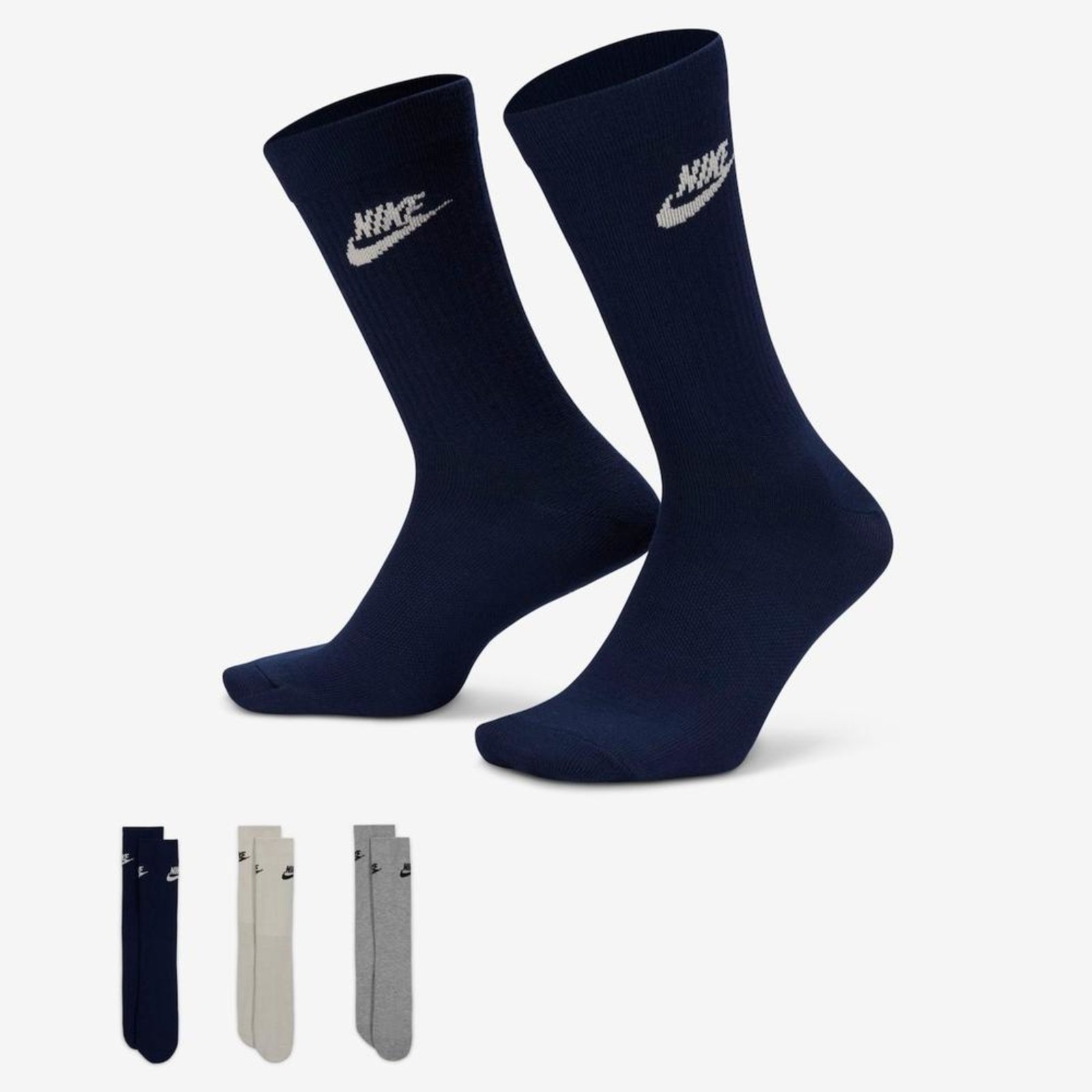 Meia Nike Sportswear Everyday Essential 3 Pares Unissex