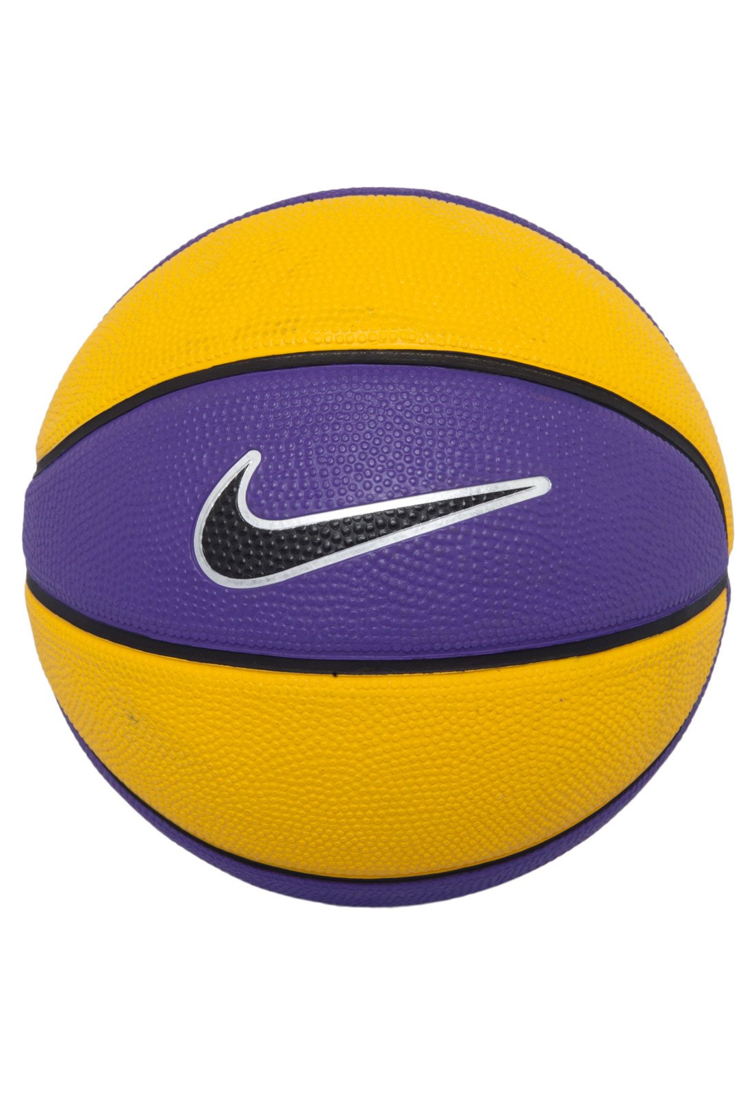 Bola de Basquete Nike Swoosh Mini Lebron Preta e Cinza - Tamanho 3