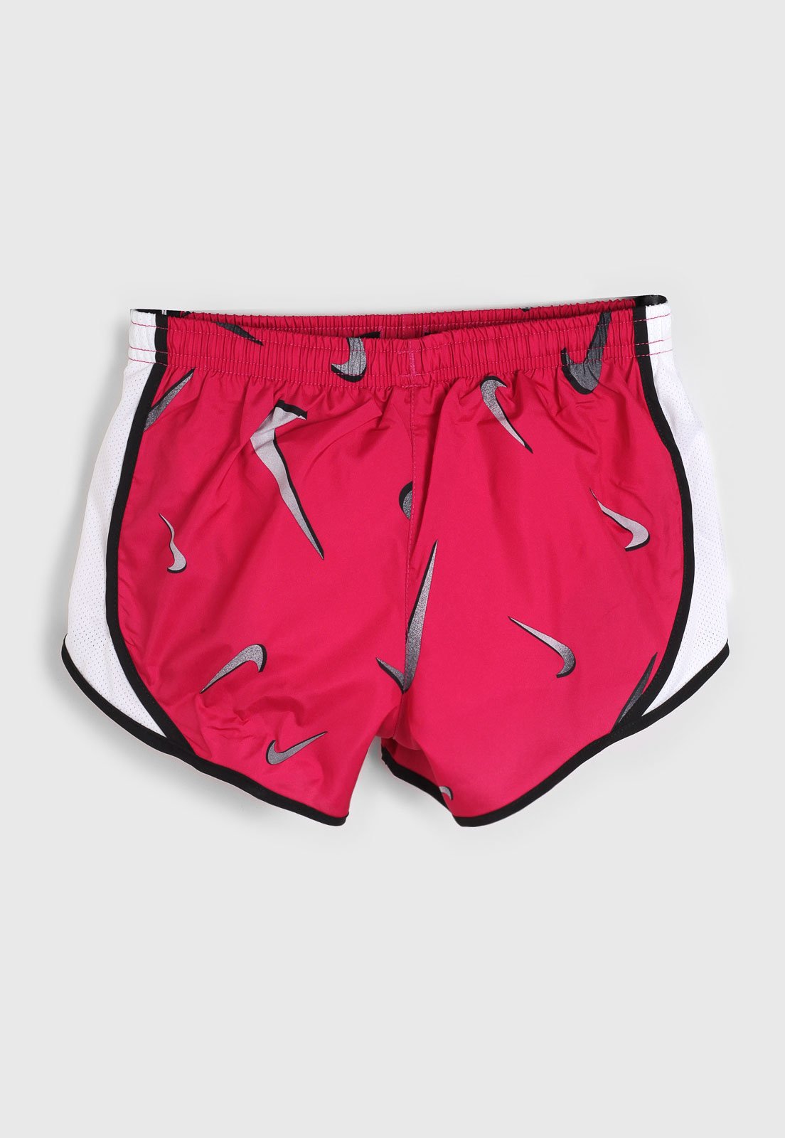 Short Nike Infantil Dry Tempo Short Swoosh Rosa/Branco - Compre