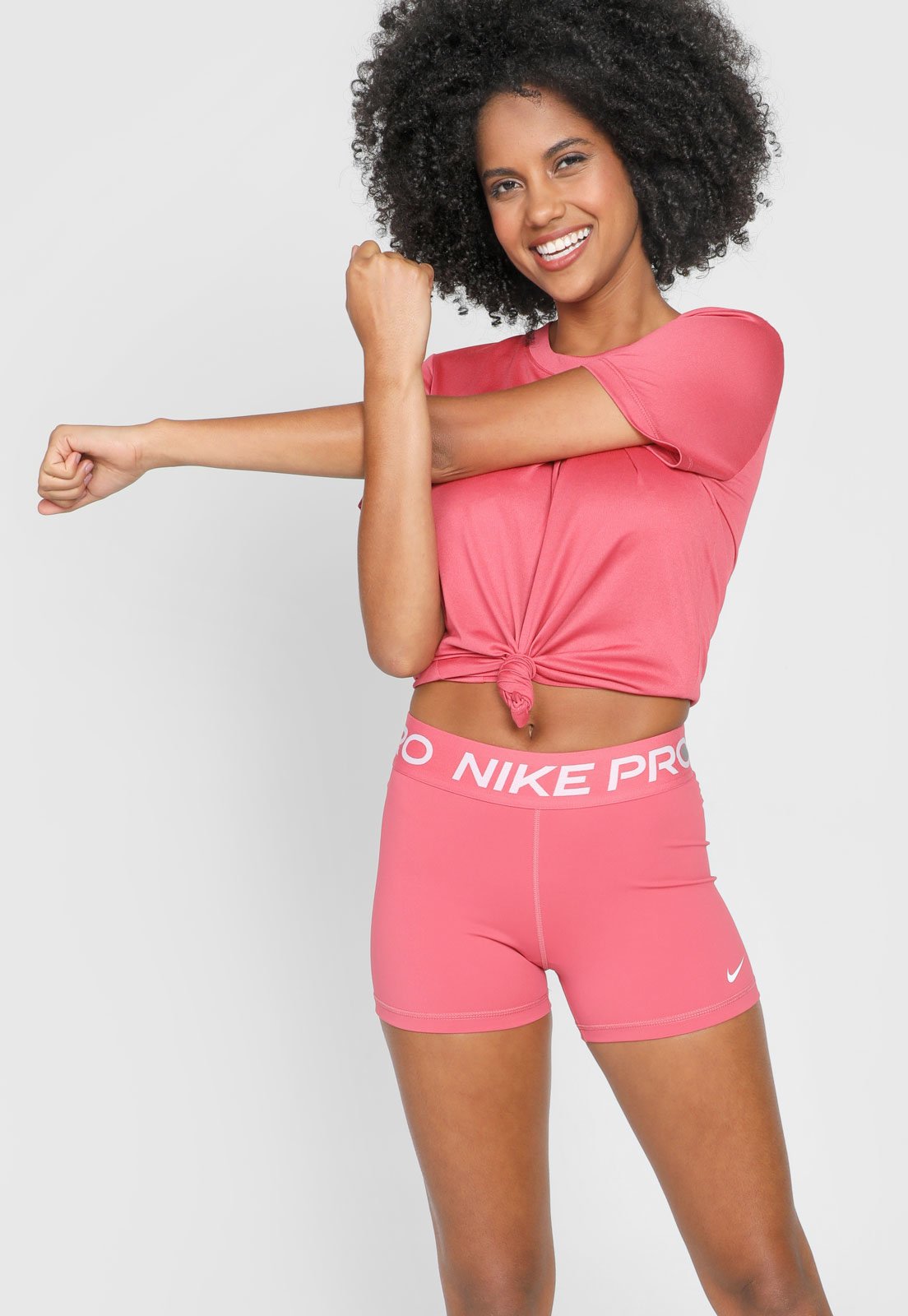 Nike pro cheap shorts rosa