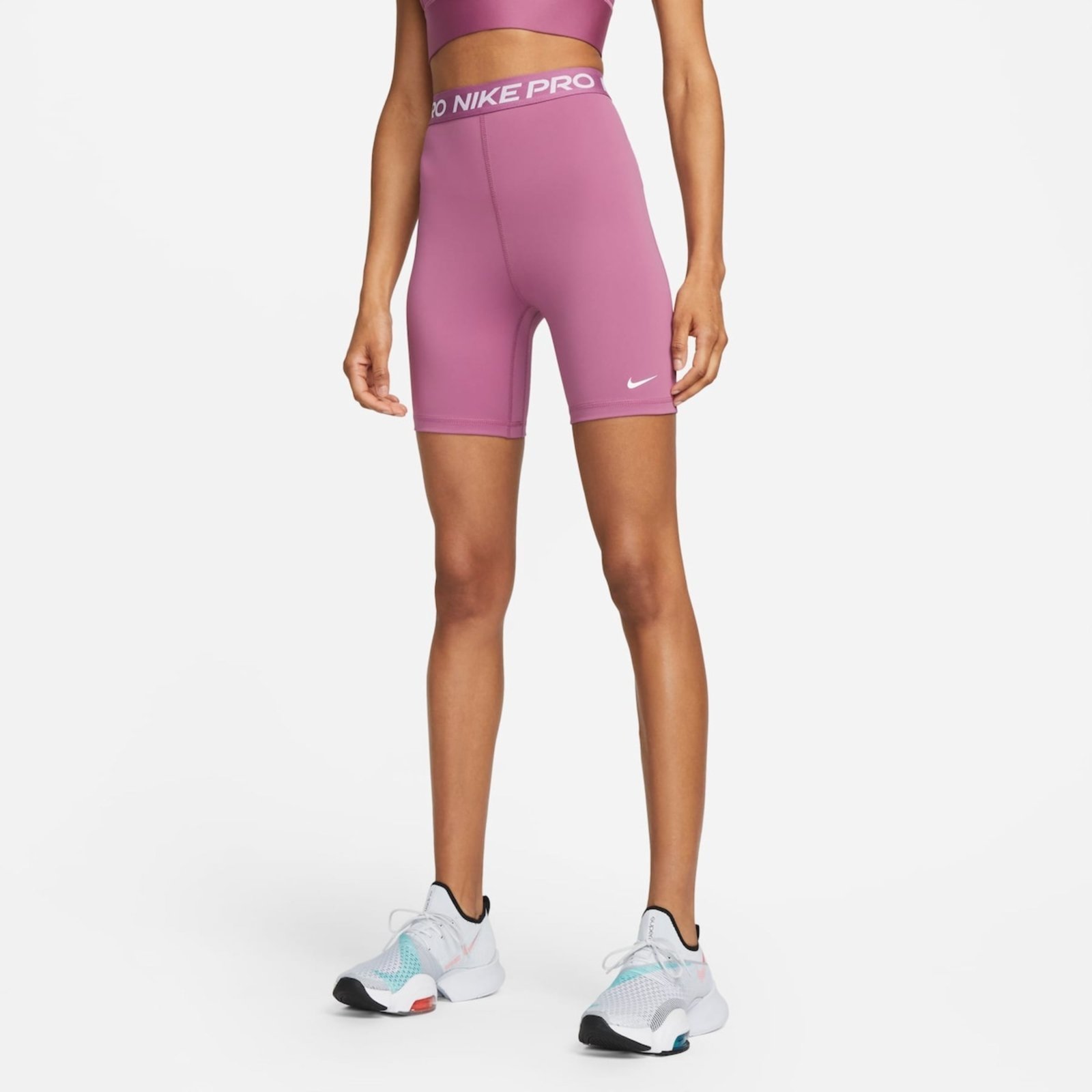 Nike pro cheap shorts purple