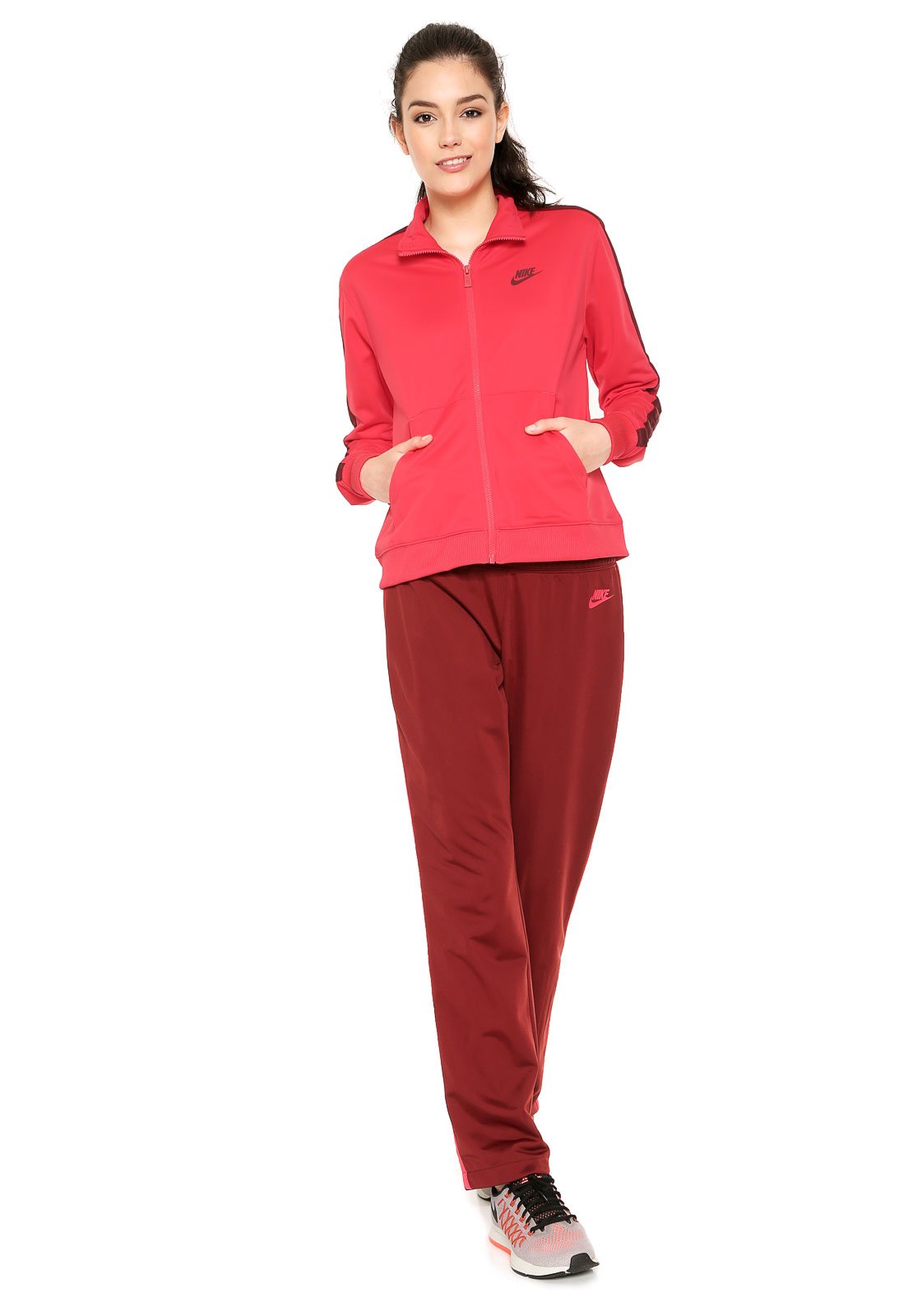 Nike tracksuit 2024 womens red