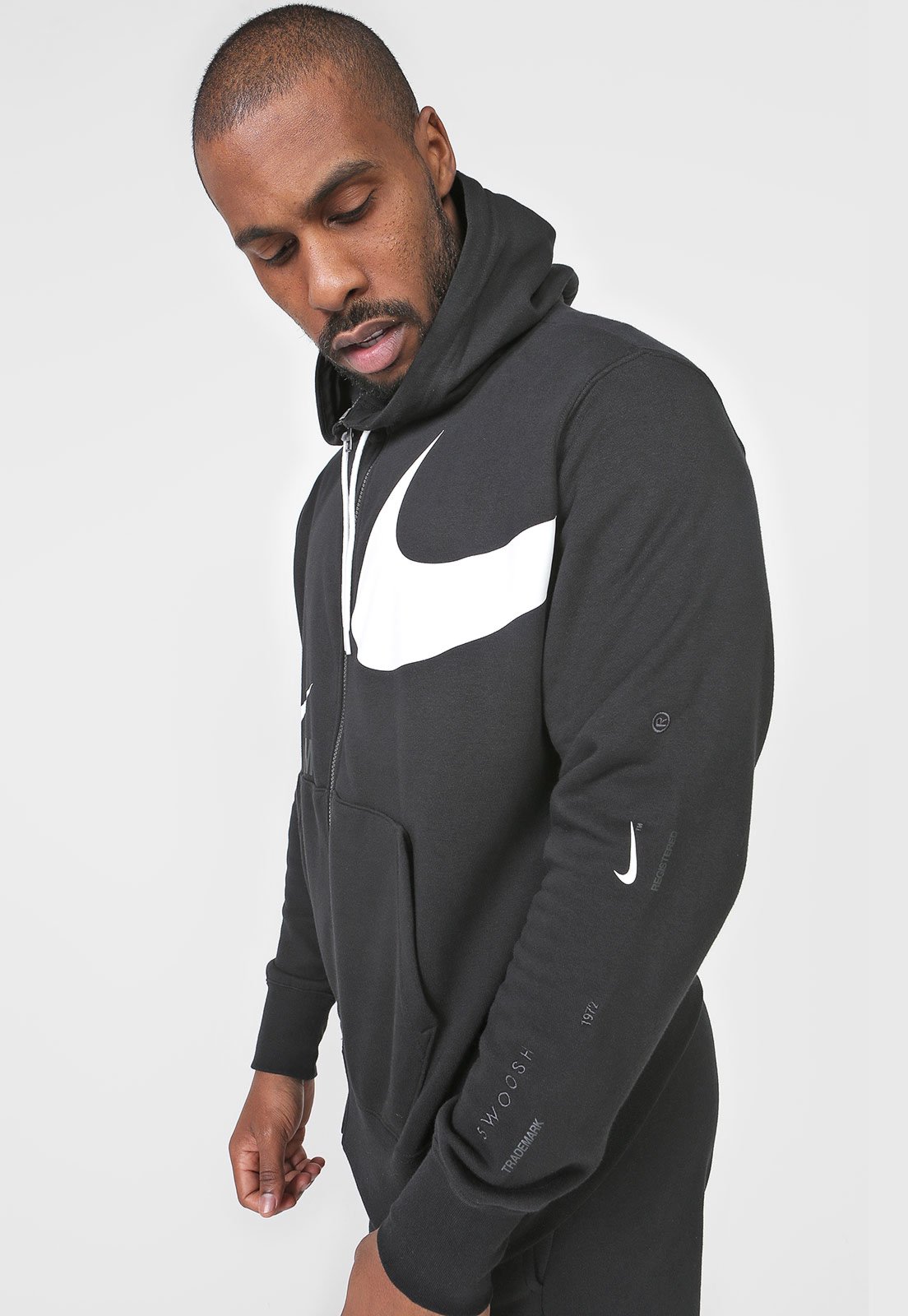 mens swoosh moletom com capuz