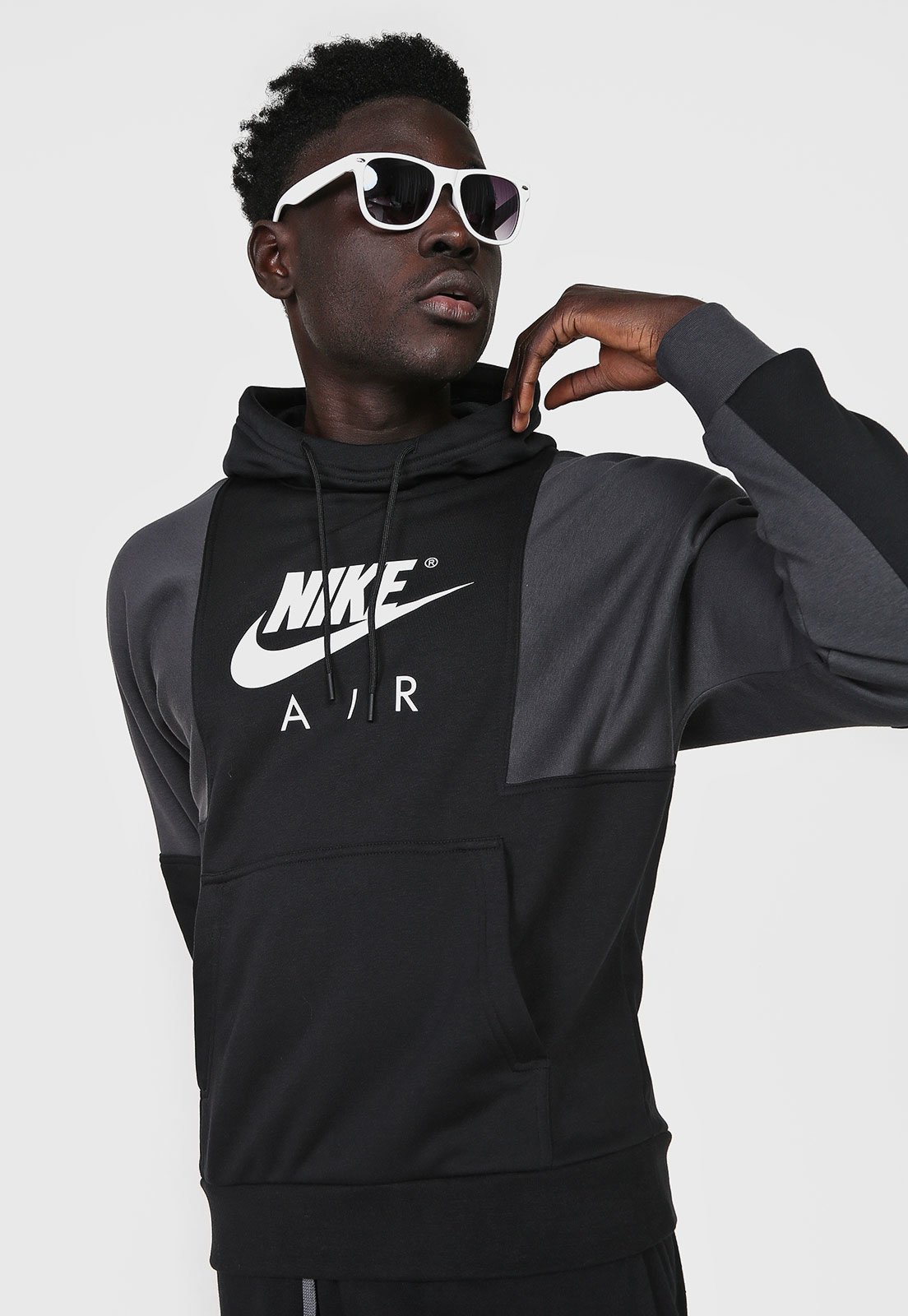 Blusa de Moletom Fechada Nike Yoga Jersey Cr Preta - Compre Agora