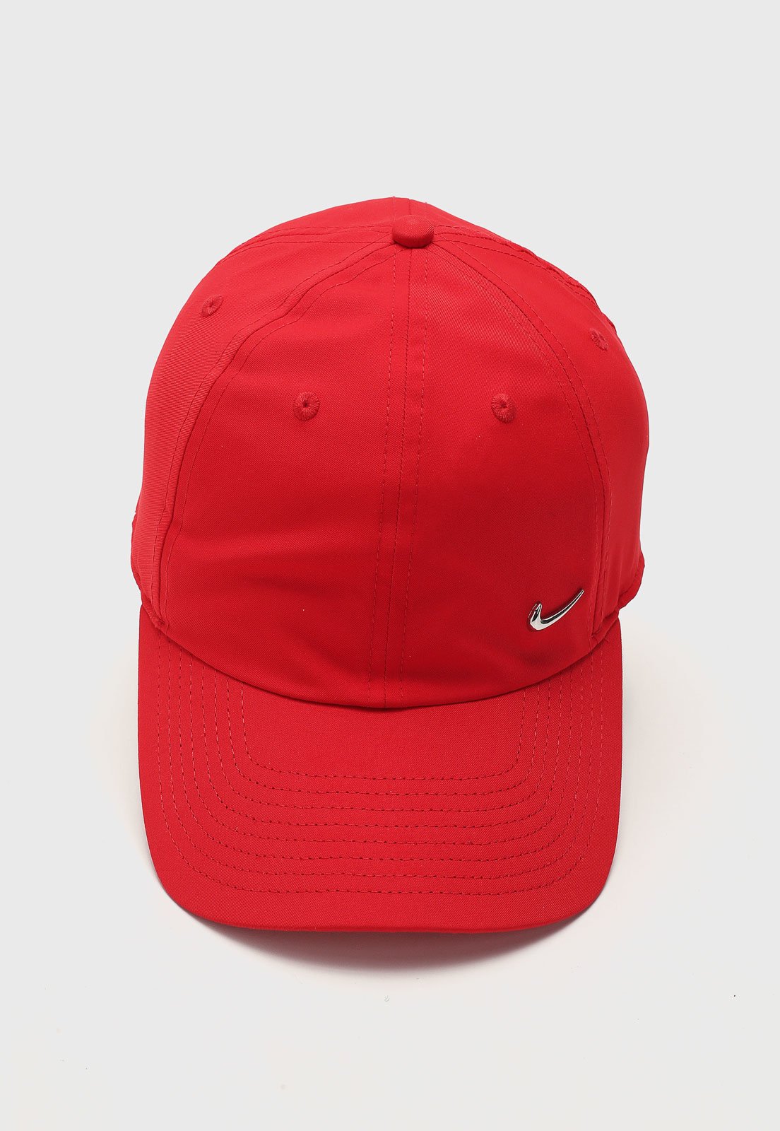 Nike metal swoosh store cap red