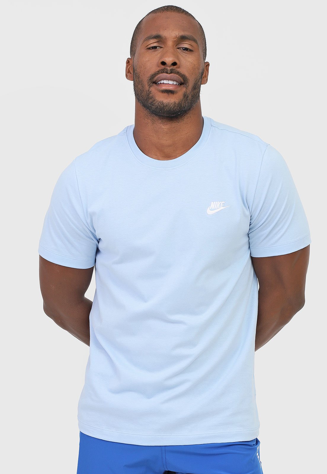 Inmundo Fabricante Muchas situaciones peligrosas Camiseta Nike Sportswear Nsw Club Tee Azul - Compre Agora | Kanui Brasil
