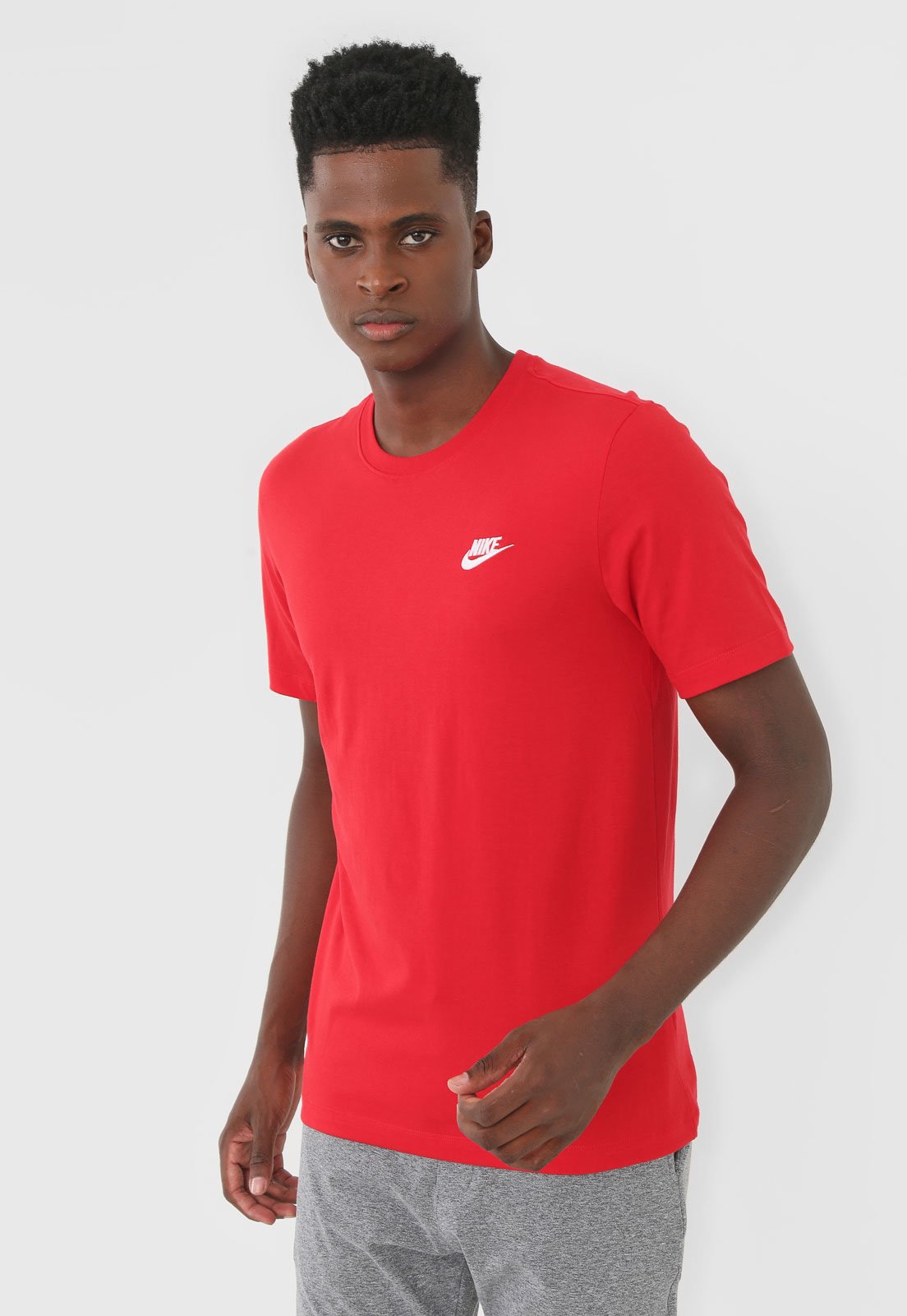 Parpadeo Creo que estoy enfermo Devastar Camiseta Nike Sportswear Nsw Club Vermelha - Compre Agora | Dafiti Brasil