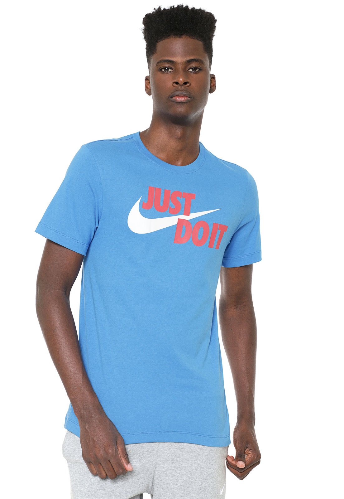 Conciso Fracaso Delincuente Camiseta Nike Sportswear Nsw Tee Just Do I Azul - Compre Agora | Kanui  Brasil