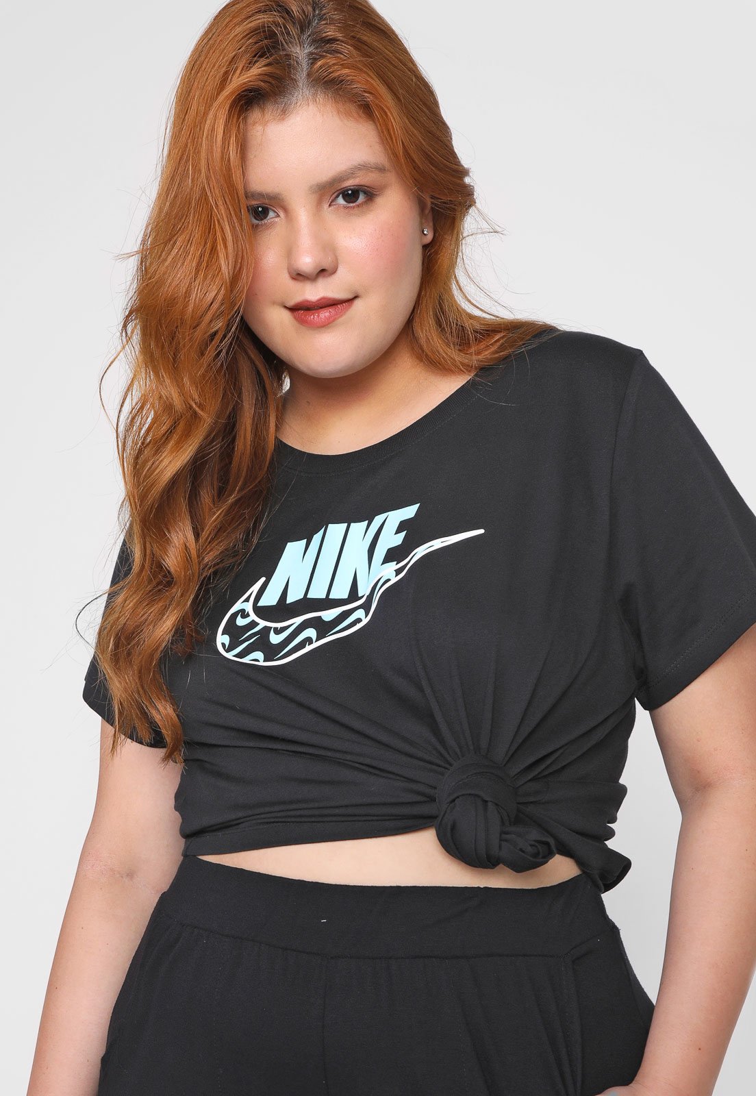 Camiseta Nike Sportswear Plus Size Asbury Ss Cr Preta - Compre