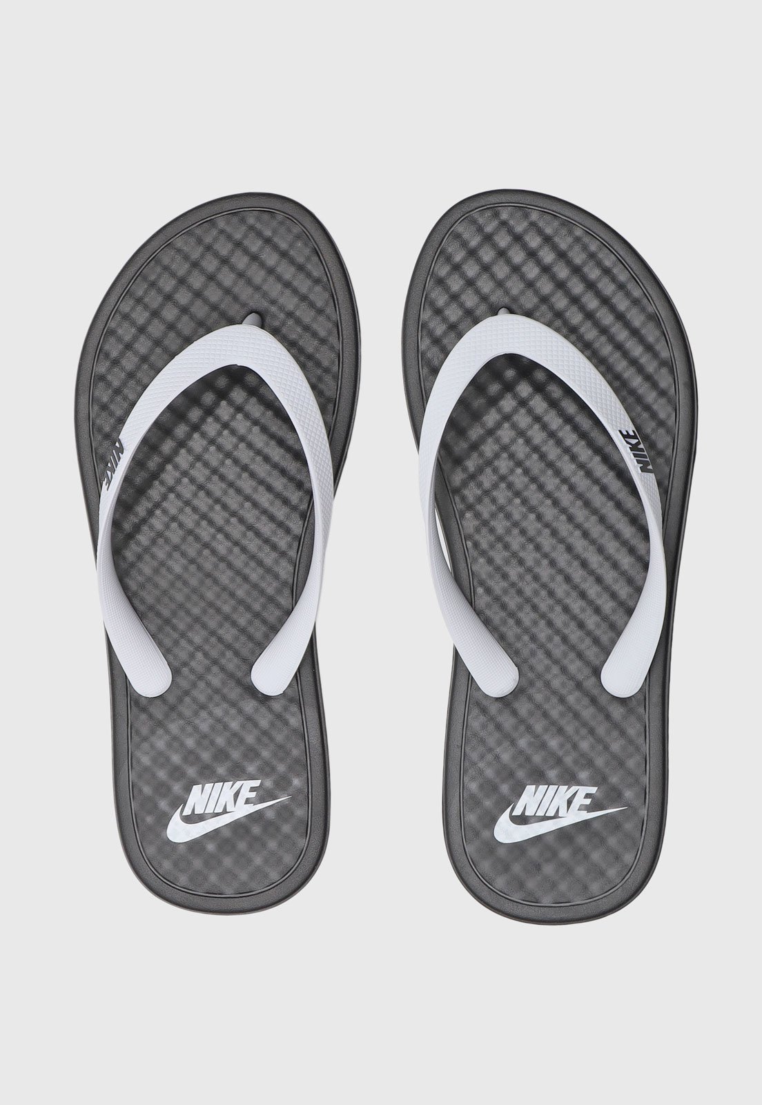 Nike swoosh cheap flip flops