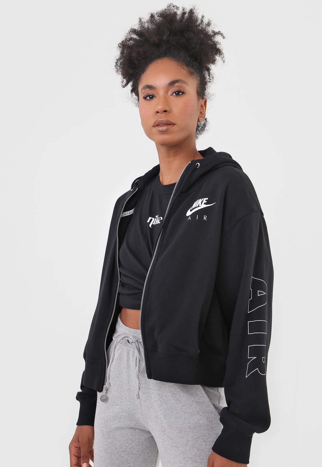 Nike sportswear cropped store hooded windbreaker