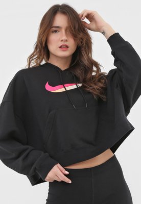 Blusão de Moletom com Capuz Nike Sportswear Icon Clash FLC Hoodie BB -  Feminino