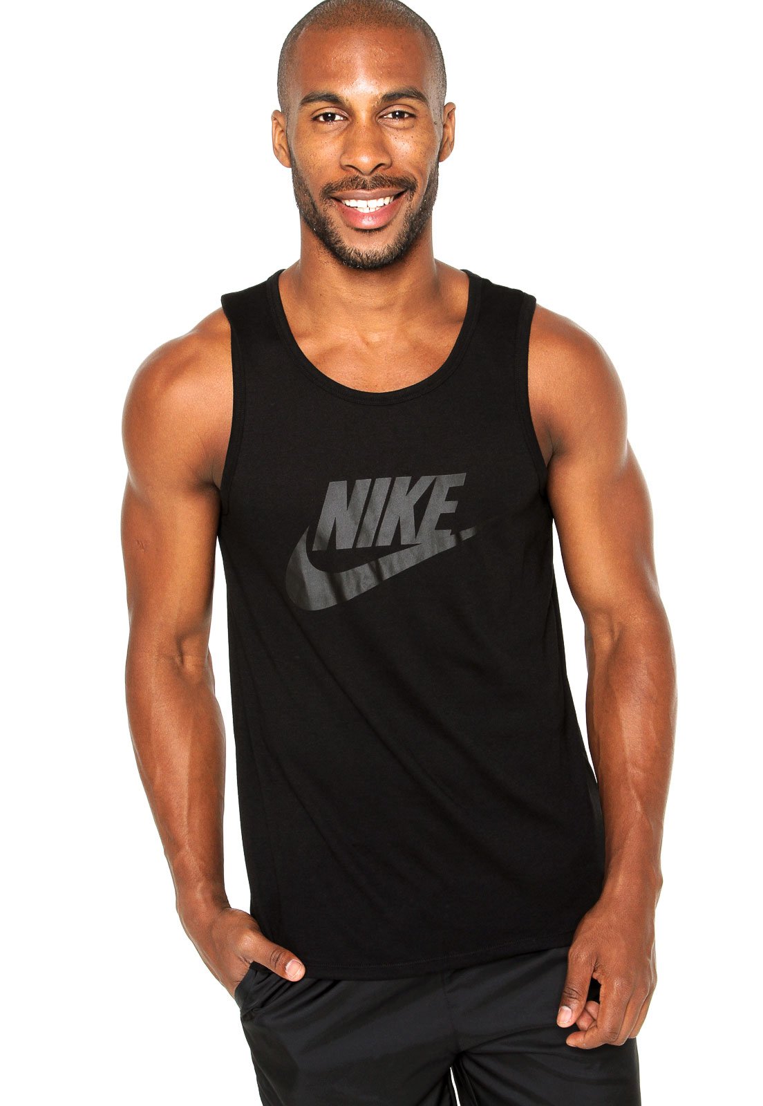 Regata Nike Sportswear logo Preta Compre Agora | Dafiti