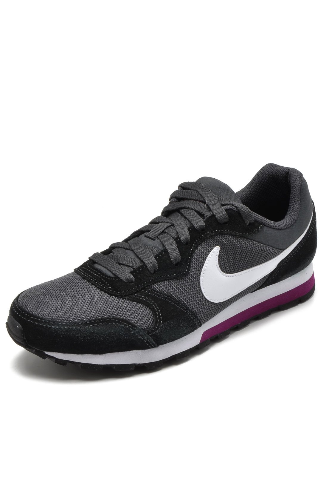 nike md runner 2 cinza e preto