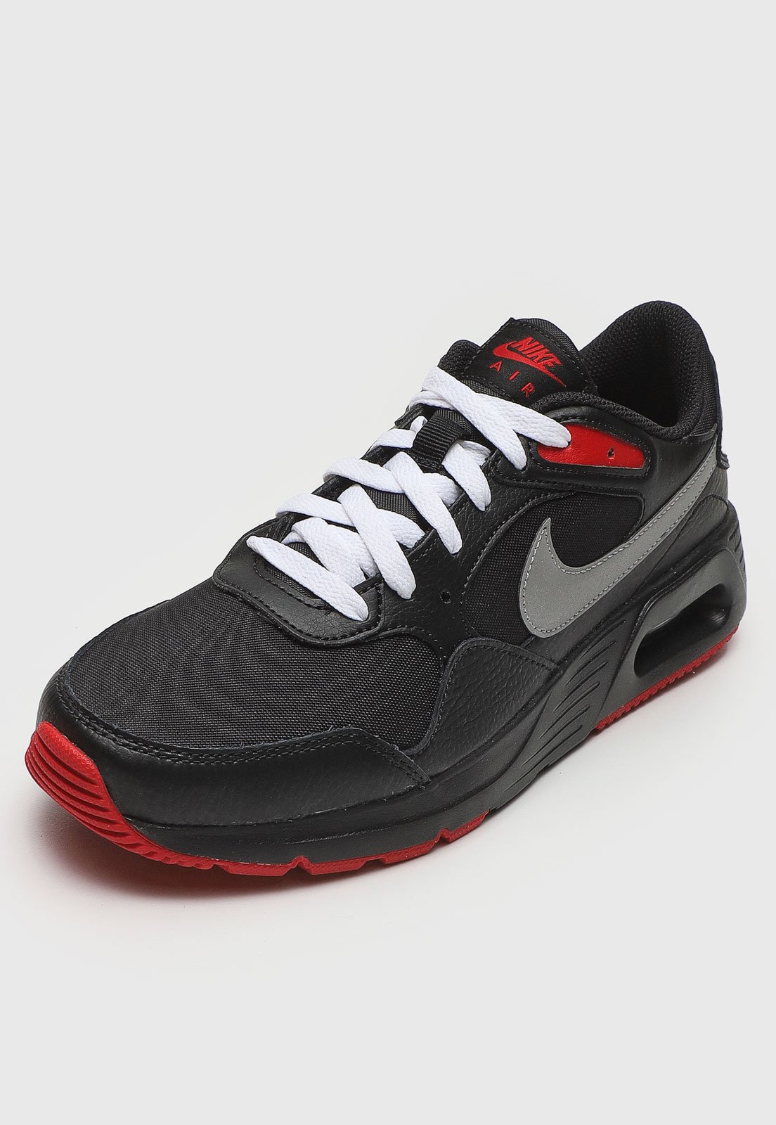 Tenis nike air max preto sales e vermelho