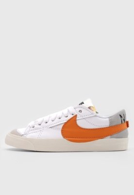 Tênis Nike Sportswear Blazer Low '77 Jumbo Branco/Laranja Menor preço em Tênis Nike Sportswear Blazer Low '77 Jumbo Branco/Laranja