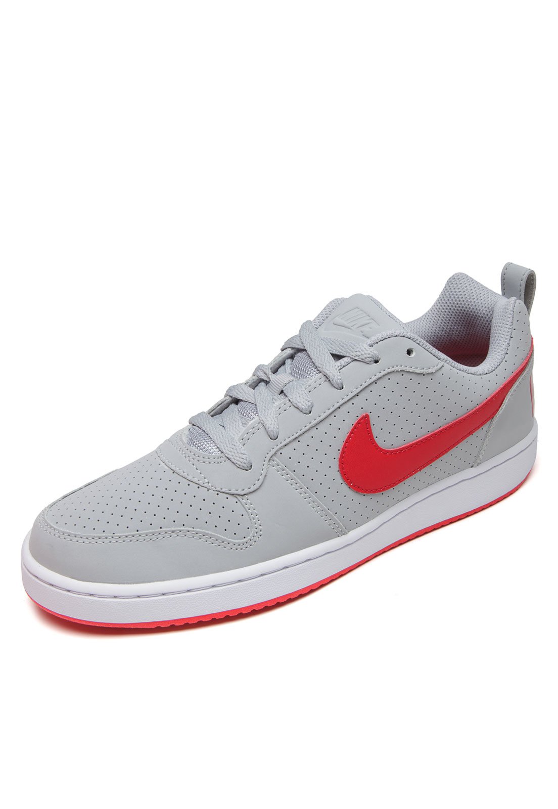 Tenis nike sale vermelho e cinza