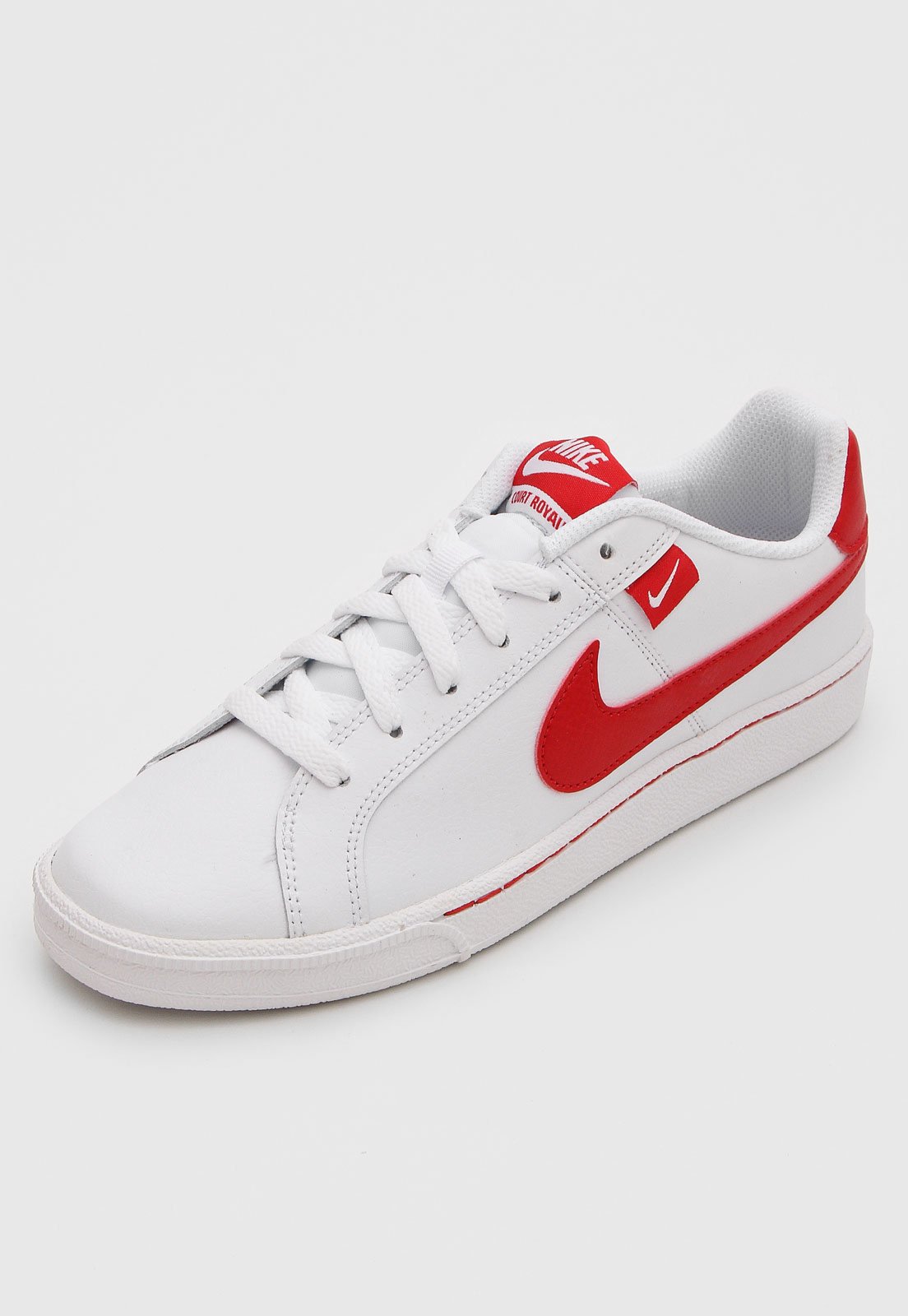 Nike branco store com simbolo vermelho