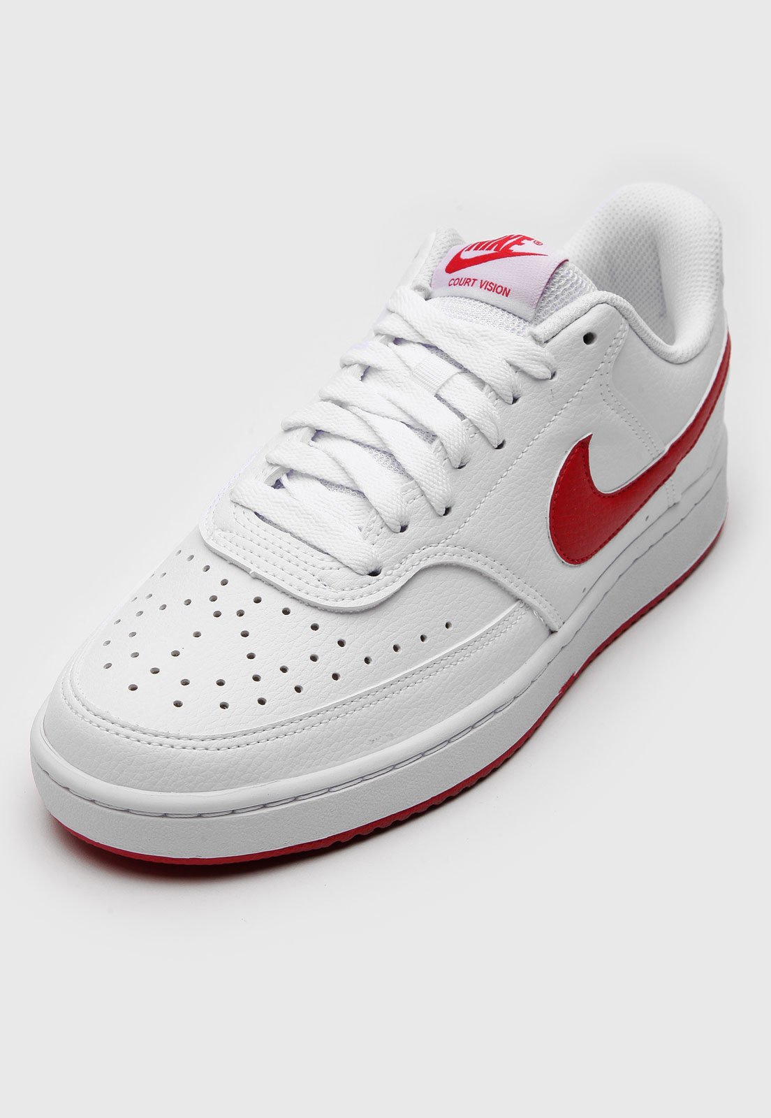 Tênis Nike Sportswear Court Vision Branco/Vermelho