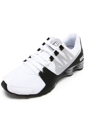 Nike shox avenue hot sale branco e preto