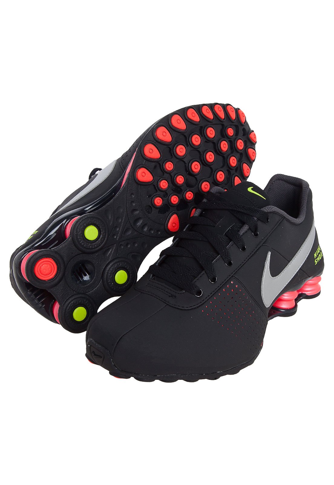 Nike shox shop preto e rosa