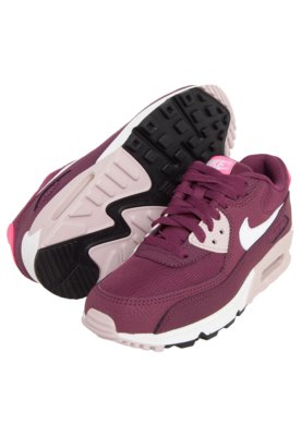 Nike air shops max 90 feminino vinho