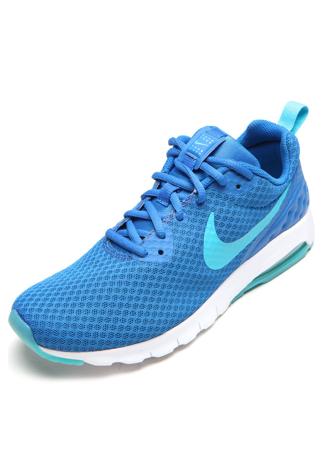 Tenis nike azul store e verde limao