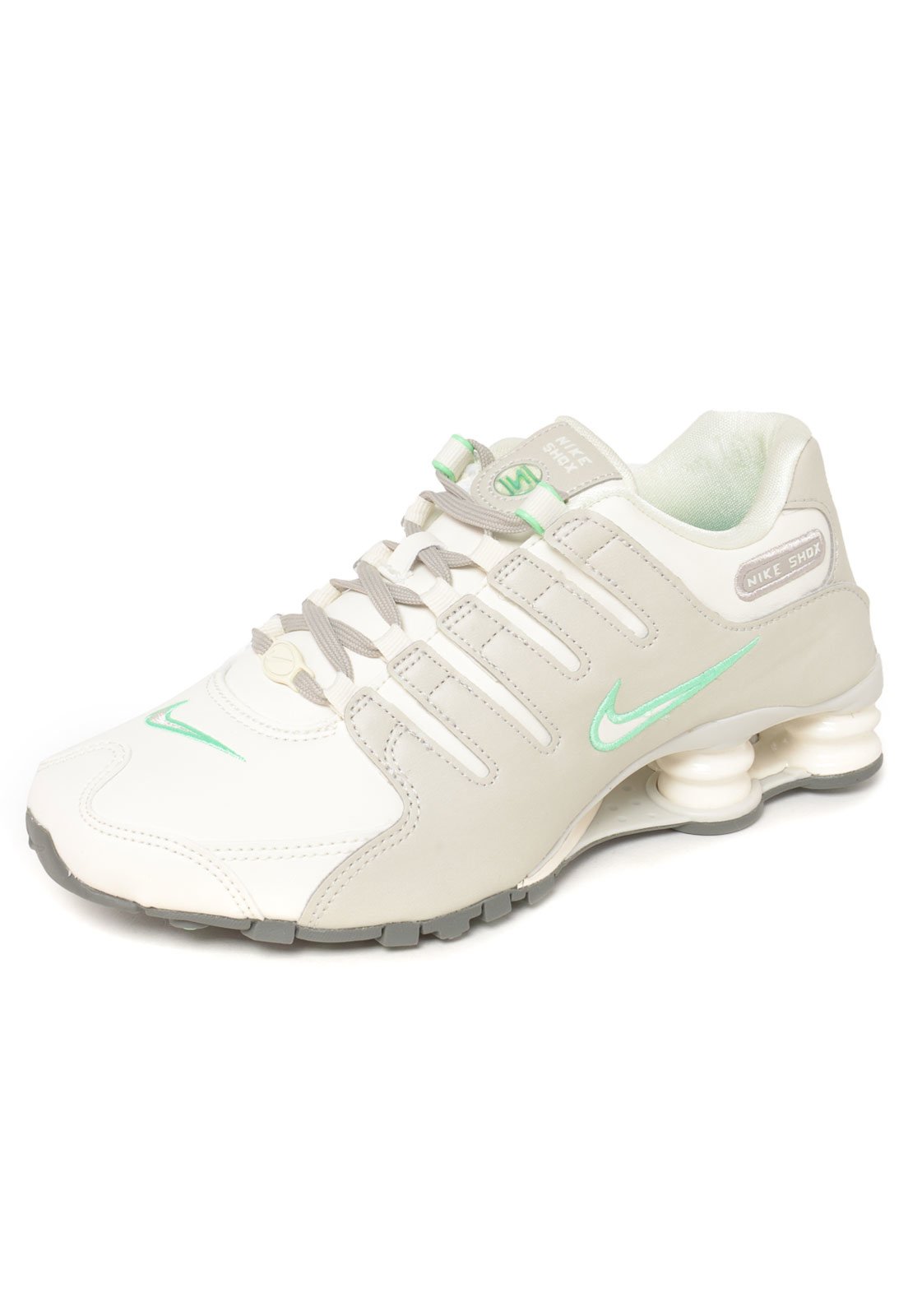 Nike shox best sale branco com verde