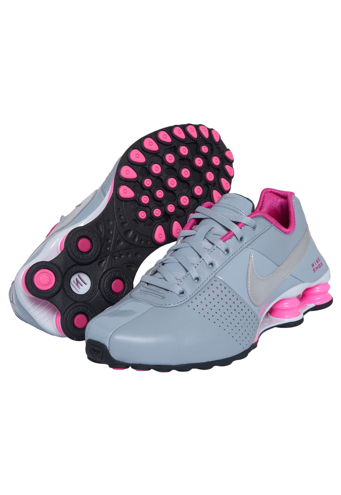 Nike shox discount gris con rosa