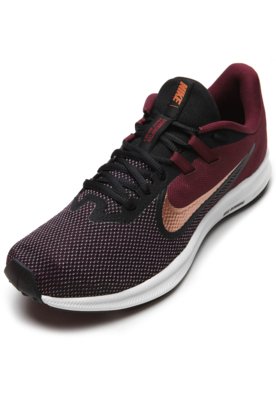 nike downshifter 9 feminino vinho