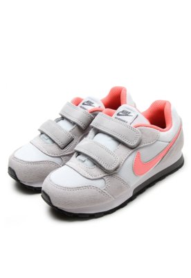 tenis nike md runner rosa claro