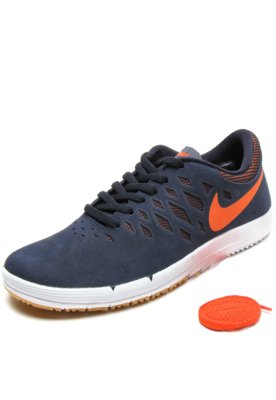 tenis nike azul marinho e laranja