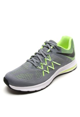 tenis nike feminino cinza com verde