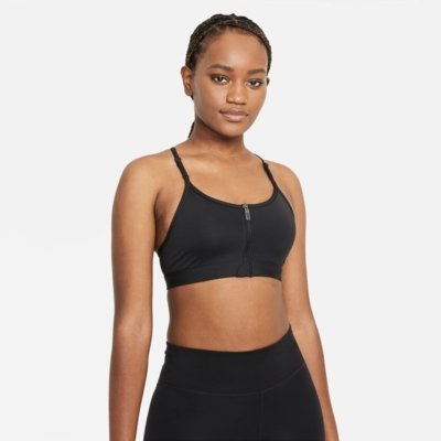 Top Nike Dri-FIT Indy Zip-Front Feminino - Compre Agora