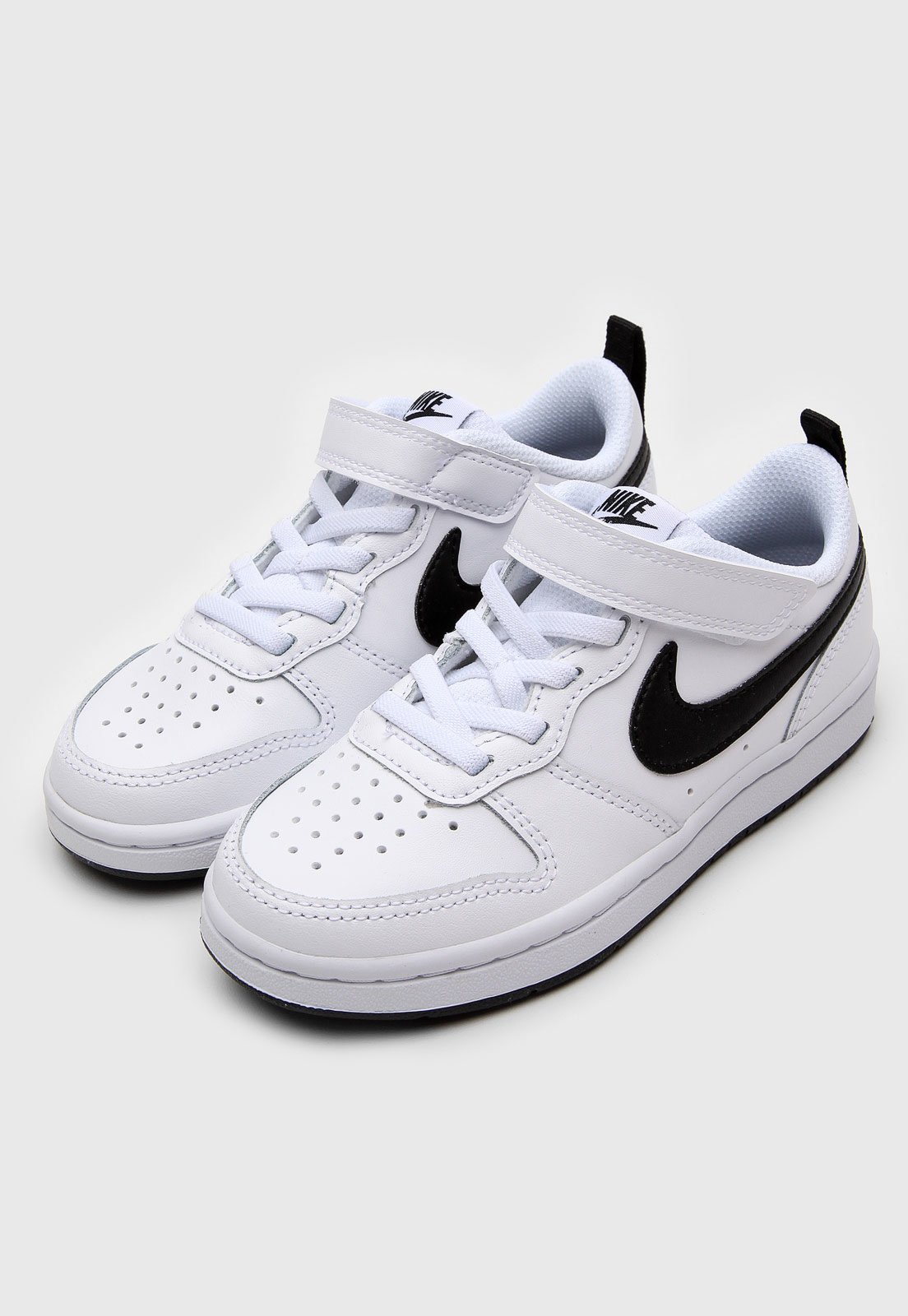 Nike court borough low preto store e branco