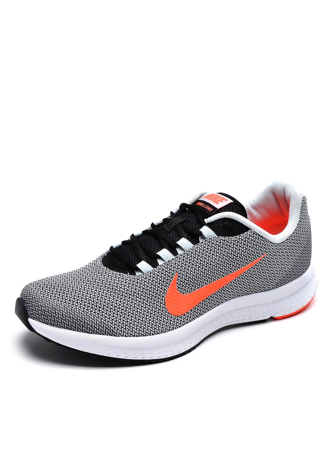 Tenis nike deals cinza com laranja