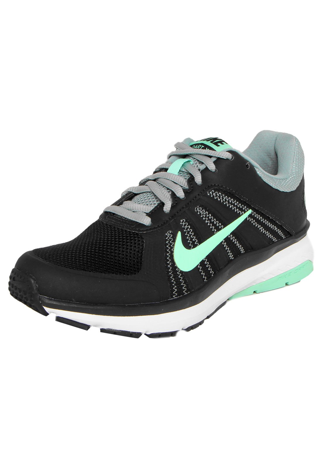 Tênis Nike Wmns Dart 12 Msl Preto/Verde - Compre Agora | Dafiti Brasil