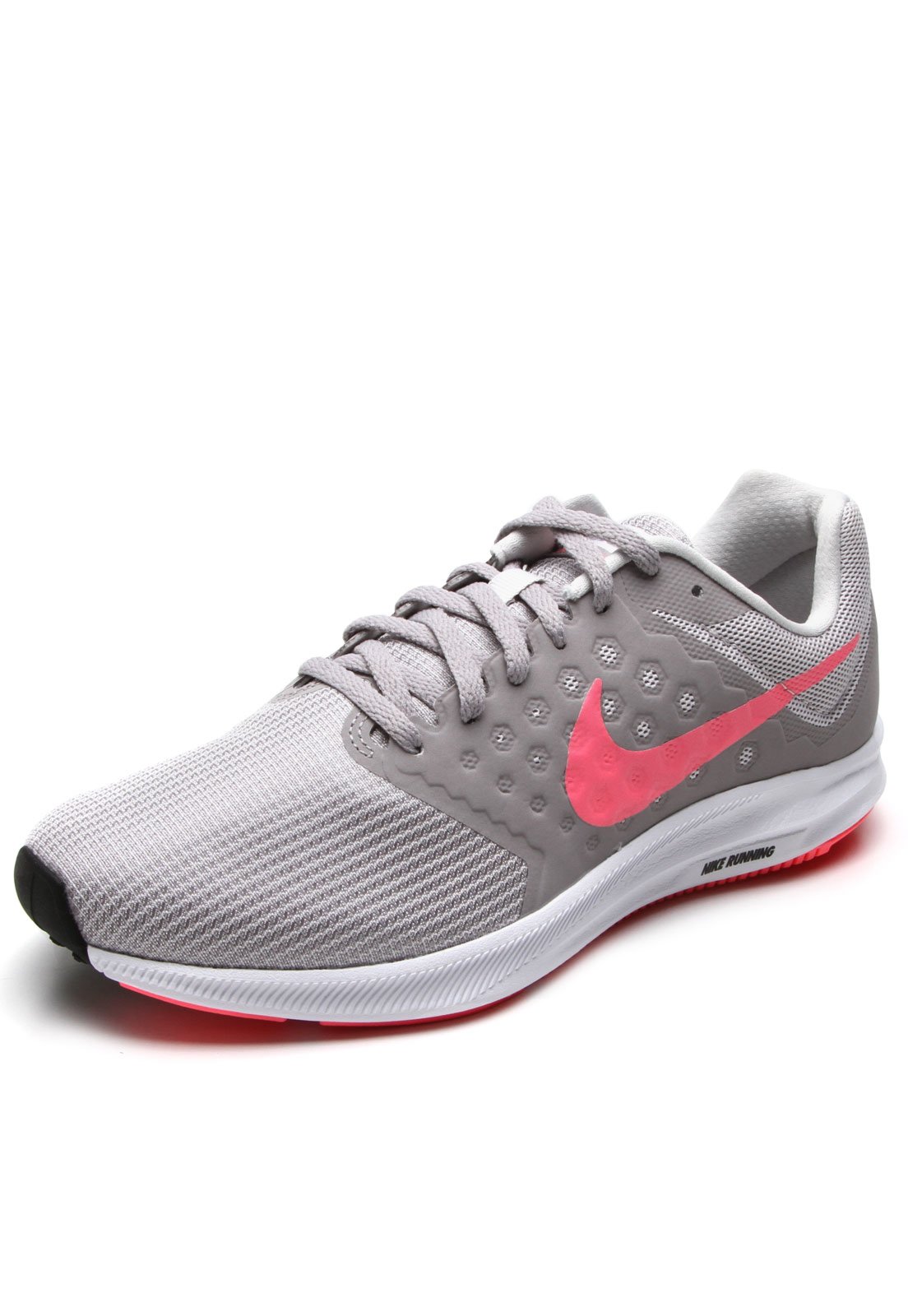 Tenis nike feminino sales cinza e rosa