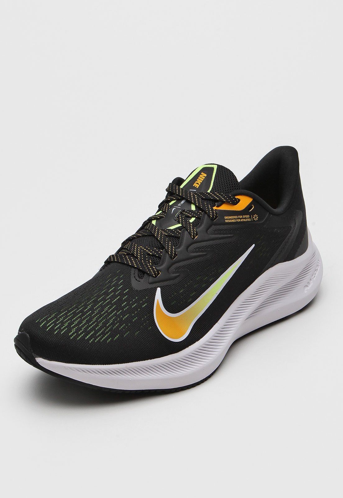 Nike preto e sales amarelo