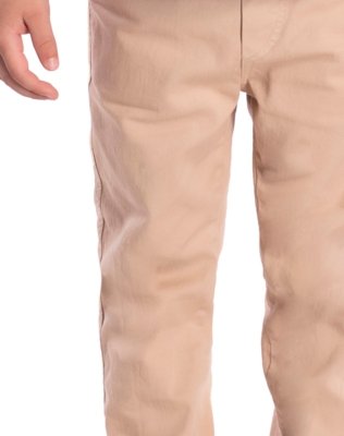 Calça de sarja com elastano caqui