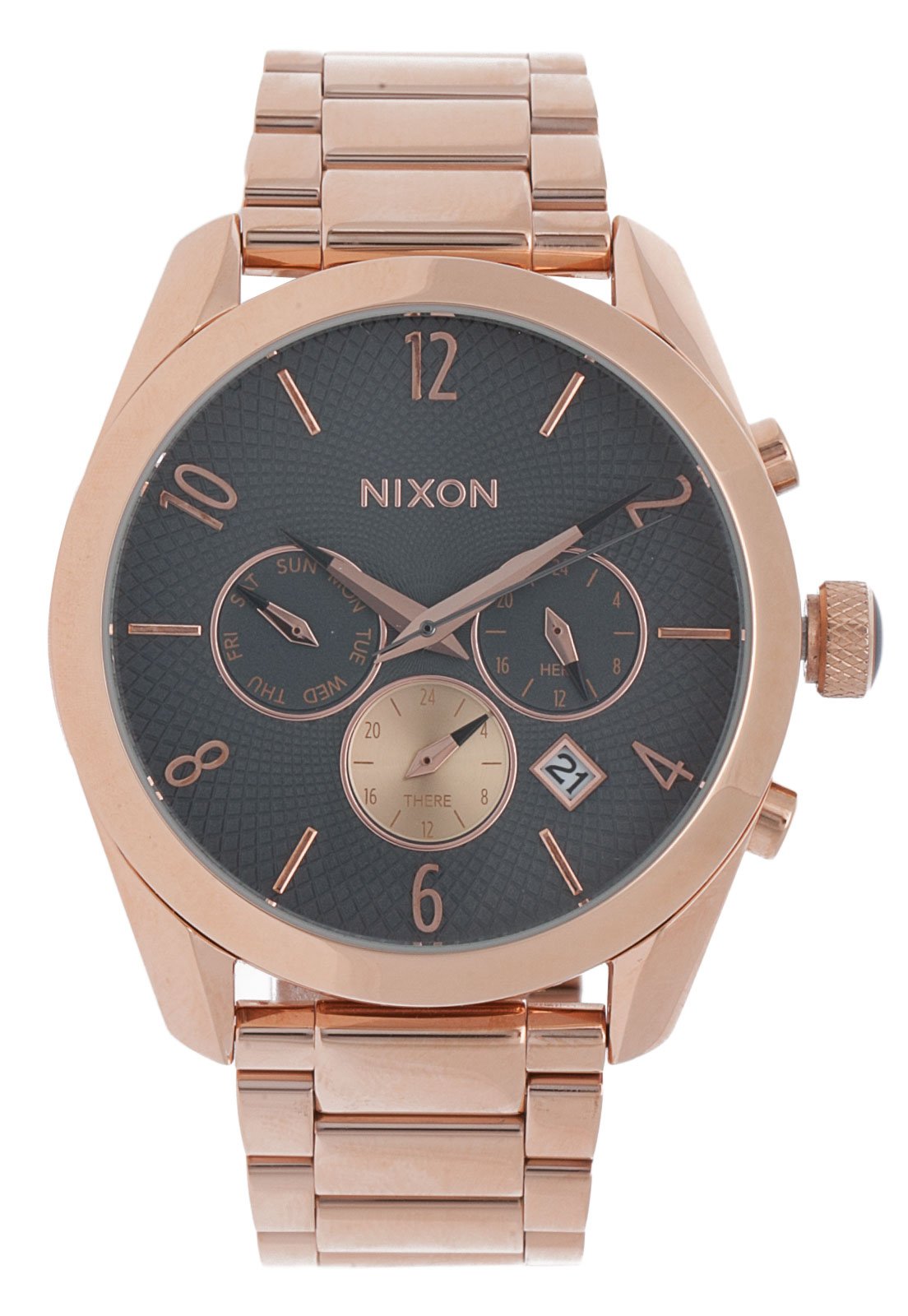 Relogio Nixon A3662046 Bullet Chrono Dourado - Compre Agora