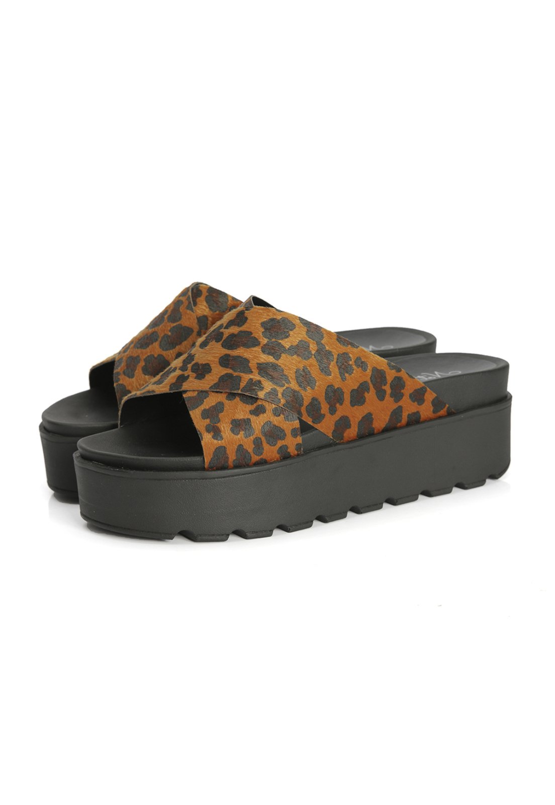 sandalia animal print dafiti