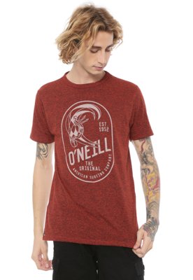 Camiseta O'Neill Especial Original Vermelha Menor preço em Camiseta O'Neill Especial Original Vermelha