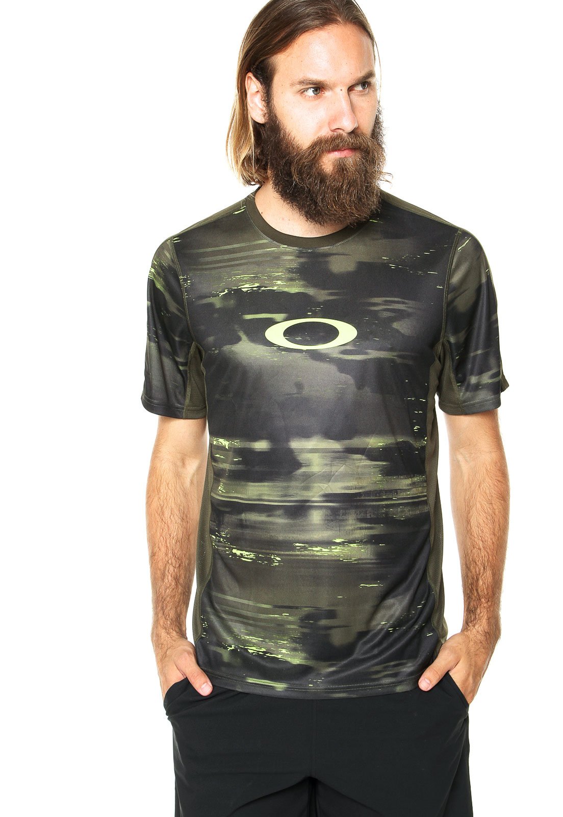 blusa oakley verde
