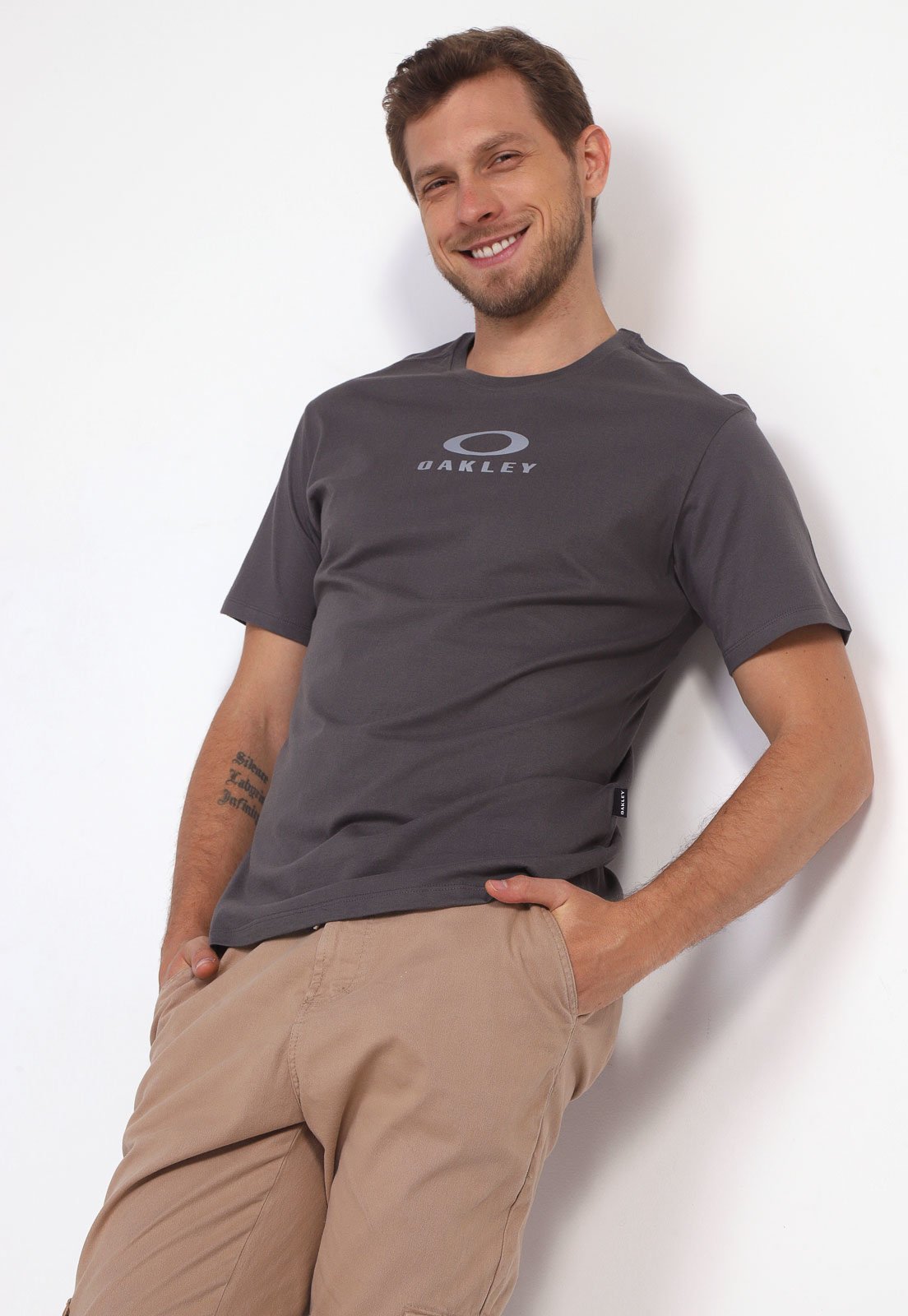 Camiseta Camiseta Oakley Masculina Bark New Tee, Oakley, Masculino