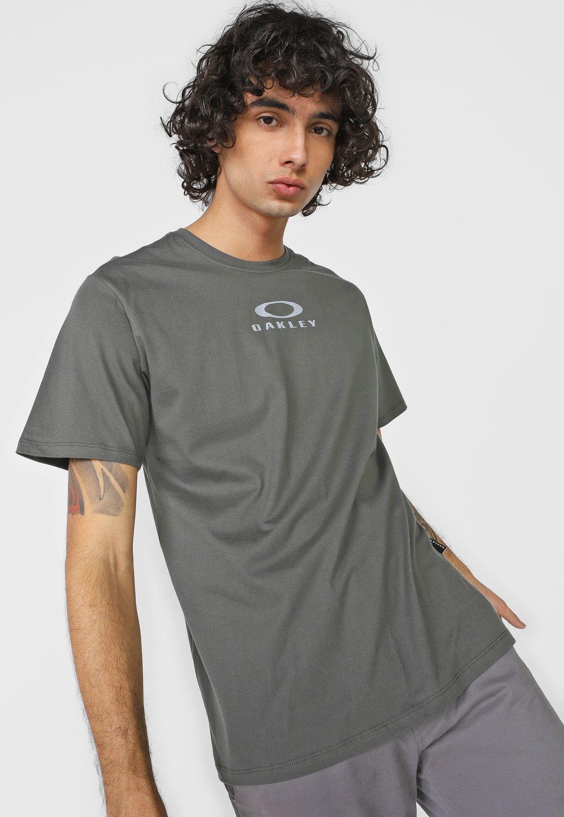 Camiseta Oakley Bark New Masculina - Verde