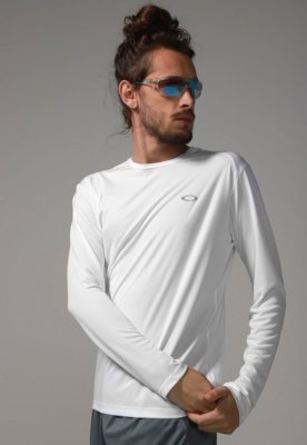 Camiseta Oakley Daily Sport LS III Branca - Branco