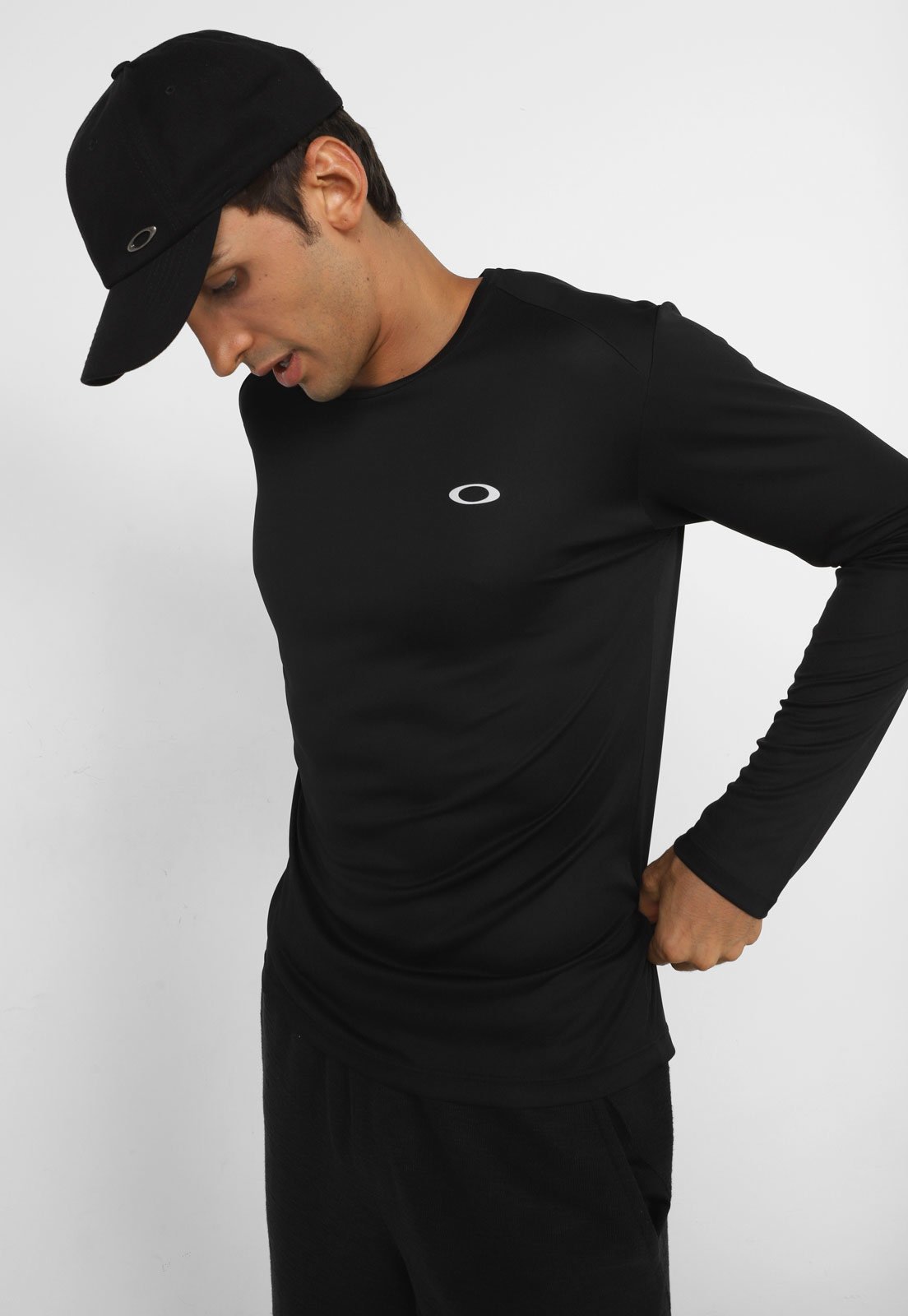 Kit Camiseta Oakley Daily Sport III Masculina C/ 2 Peças - Branco+Preto